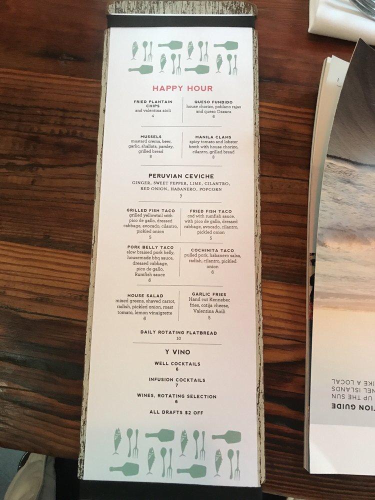 Menu at Rumfish y Vino pub & bar, Ventura