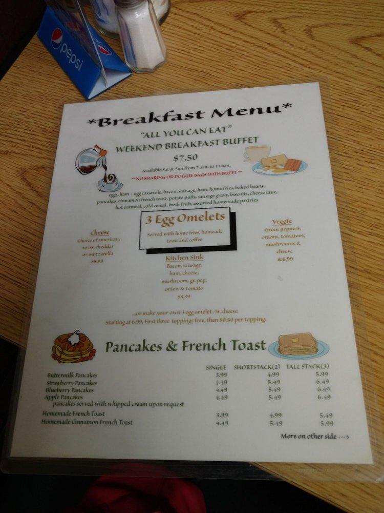 Menu at Countryside Restaurant, Corinth, 98 Main St
