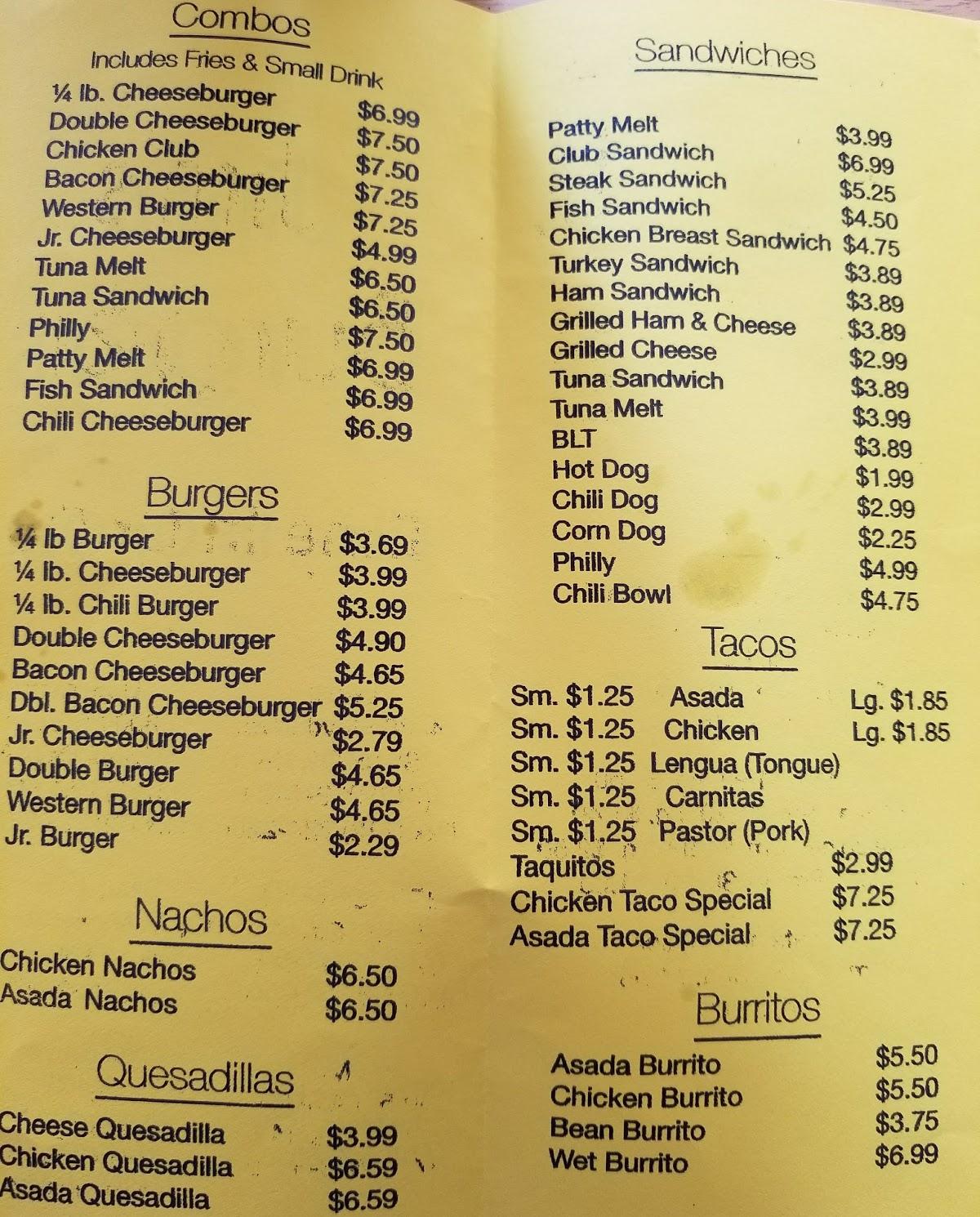 Menu At Jims Burger Restaurant Le Mars Ia 51031