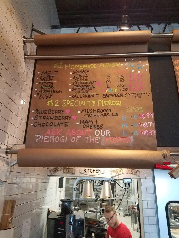 Menu at Tata’s Pierogi restaurant, Elk Grove Village