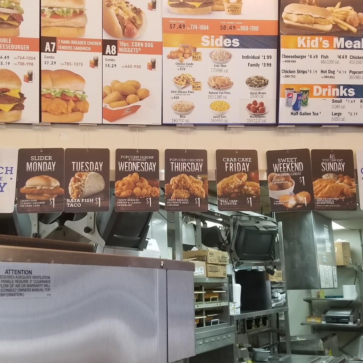 menu des argents de Long John