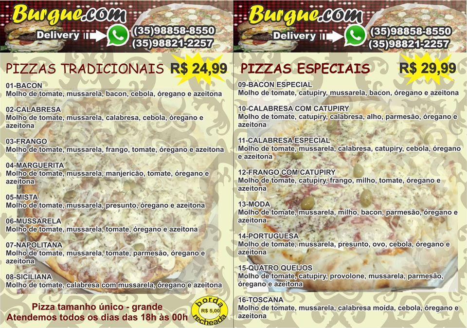 Burger.com cardápio