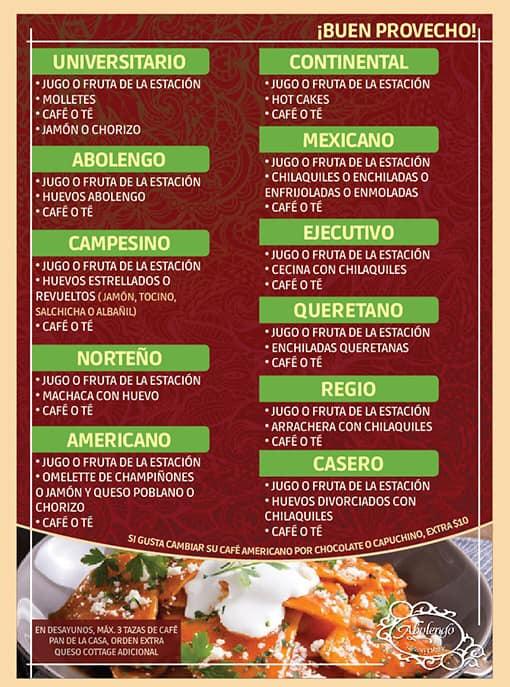 Abolengo Restaurant y Cafetería, San Juan del Río, Dr. Ruiz Olloqui 5 -  Opiniones del restaurante