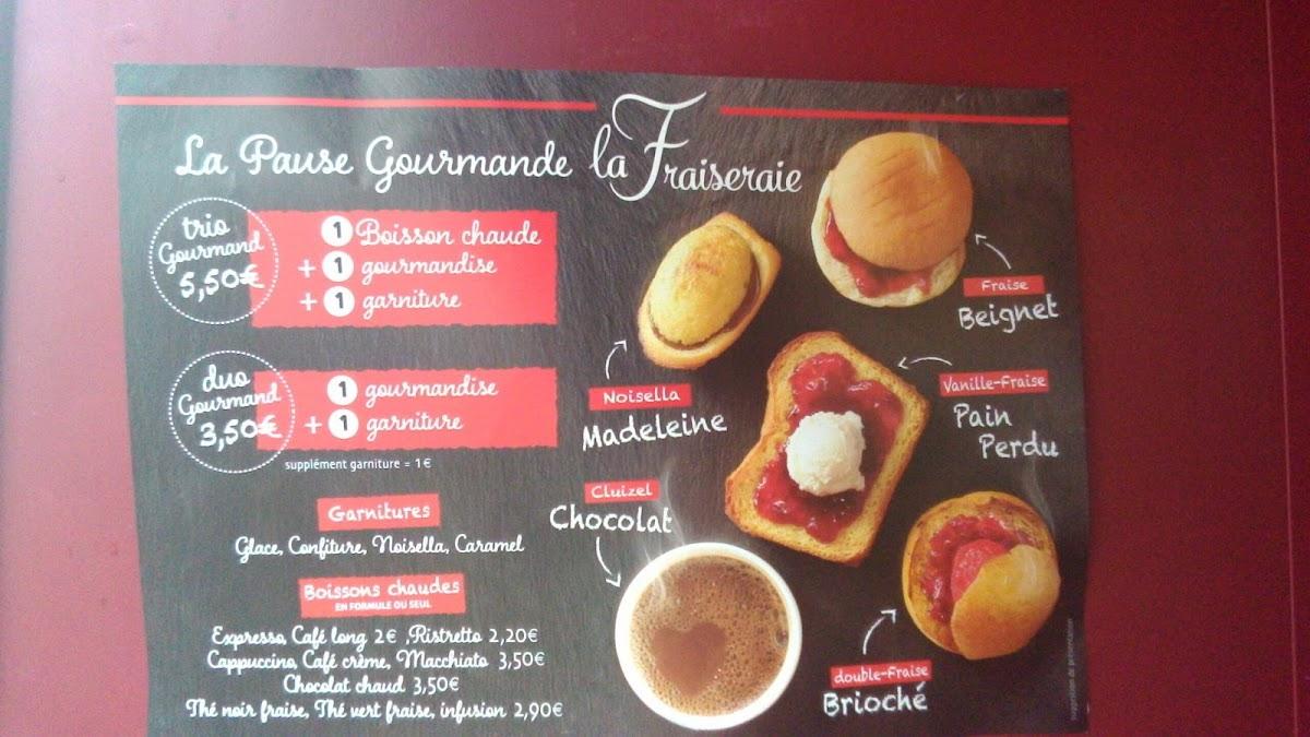 Menu de La Fraiseraie - Clisson