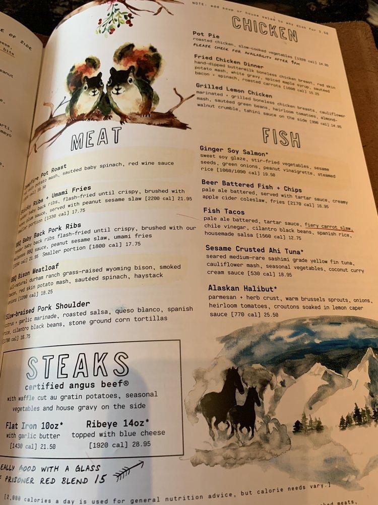 Menu at Lazy Dog Restaurant &amp; Bar, Arlington