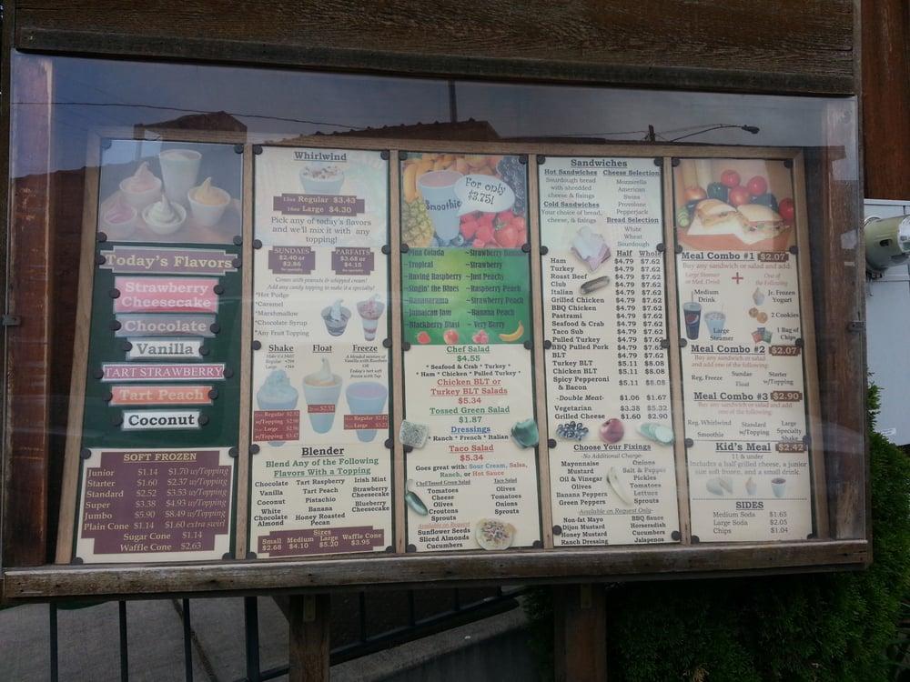 Menu at Millhollow Restaurant, Rexburg