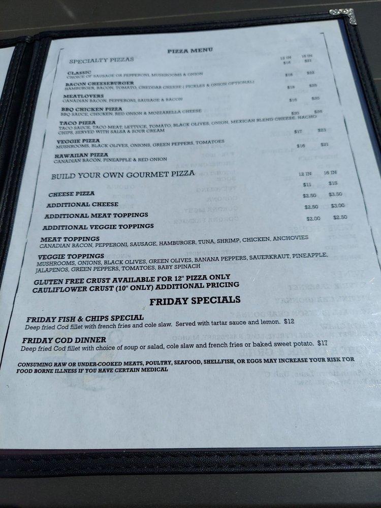 Menu at ANCHOR IN BAR & GRILL, North Fort Myers