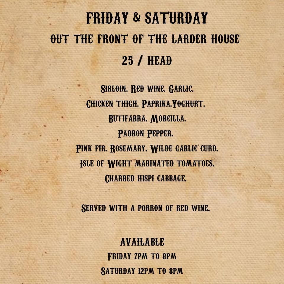 Menu at The Larder House pub & bar, Bournemouth