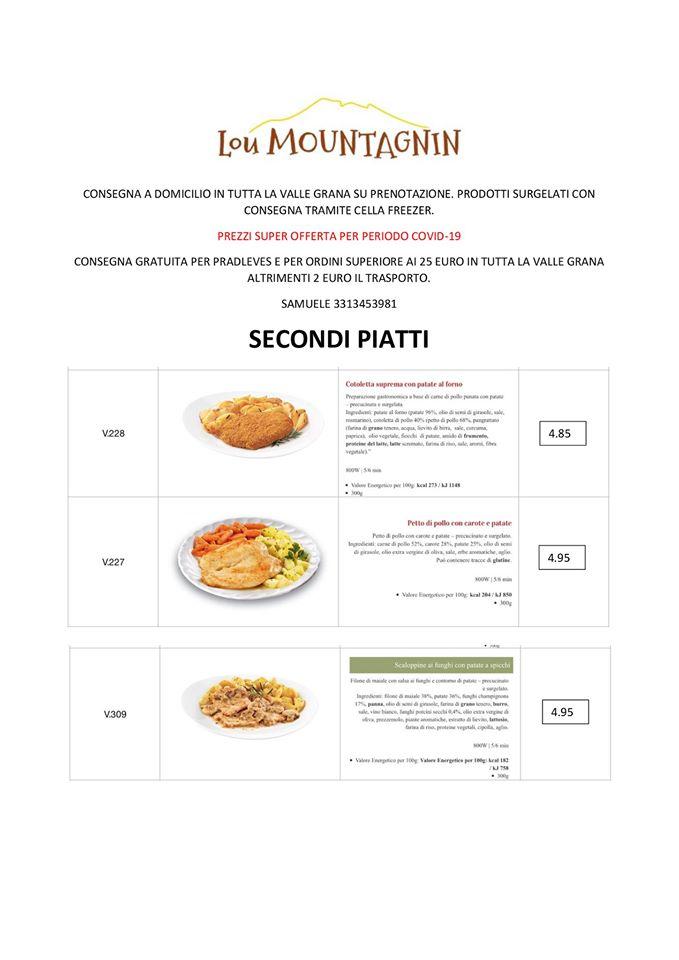 Menu di Pizzad'Oc Pradléves 