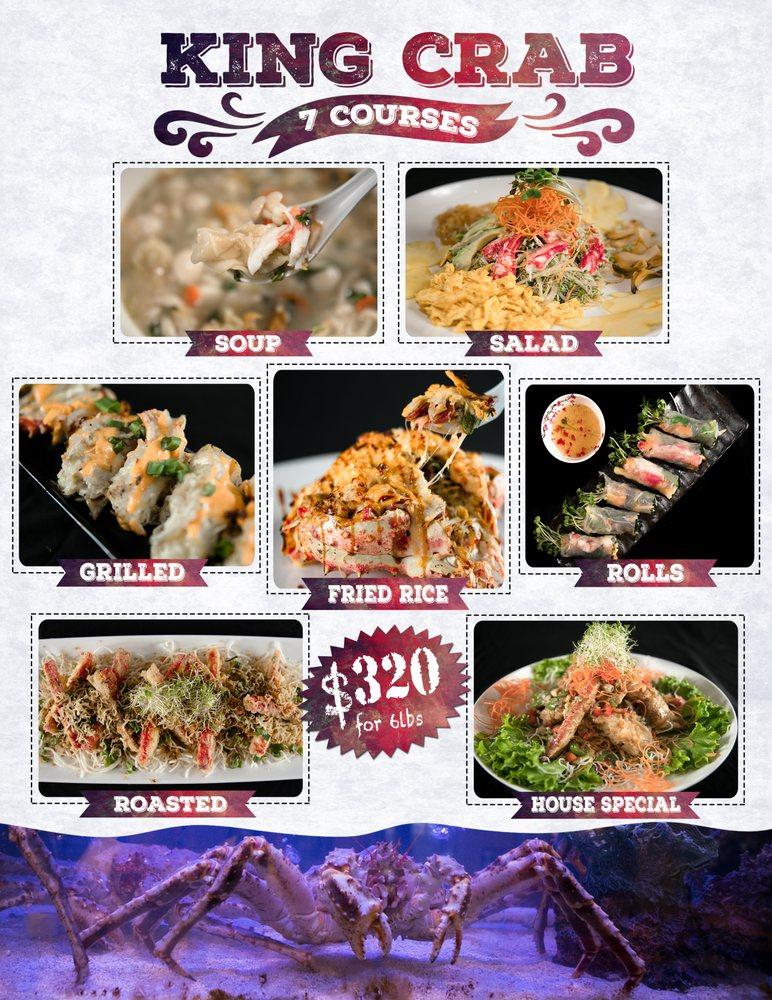 Menu at Tràm Chim Live King Crab restaurant, Westminster, Beach Blvd A