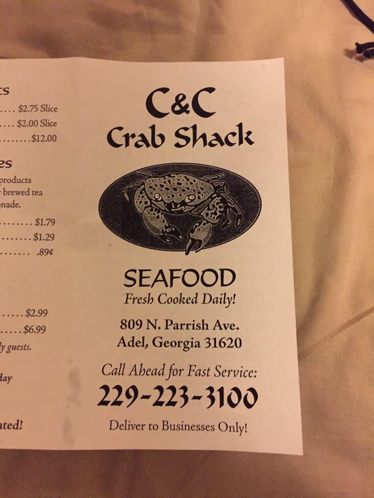 Menu at C & C Crab Shack restaurant, Adel