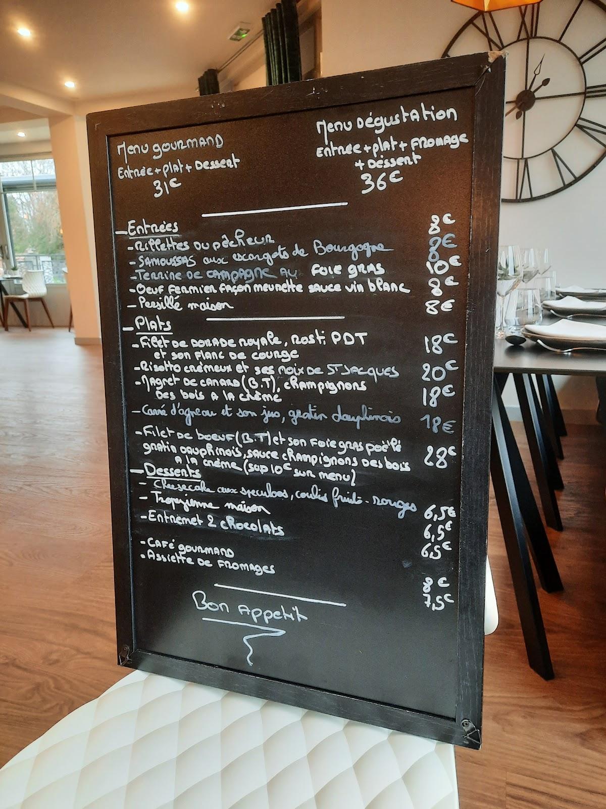 Menu at Les Delices de Kristina restaurant, Brazey-en-Plaine