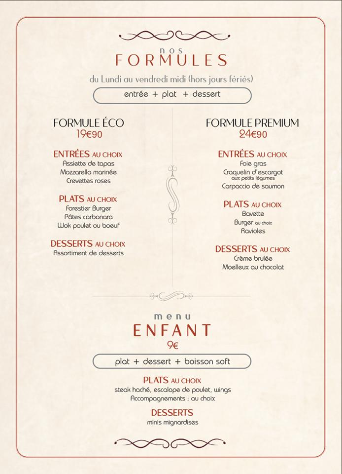 Menu de O’loft restaurant/ bar a desserts