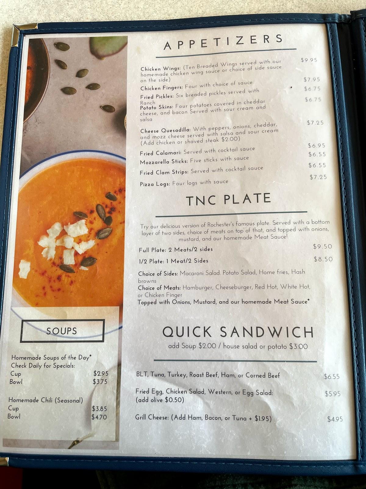 Menu at Town & Country Restaurant, Batavia