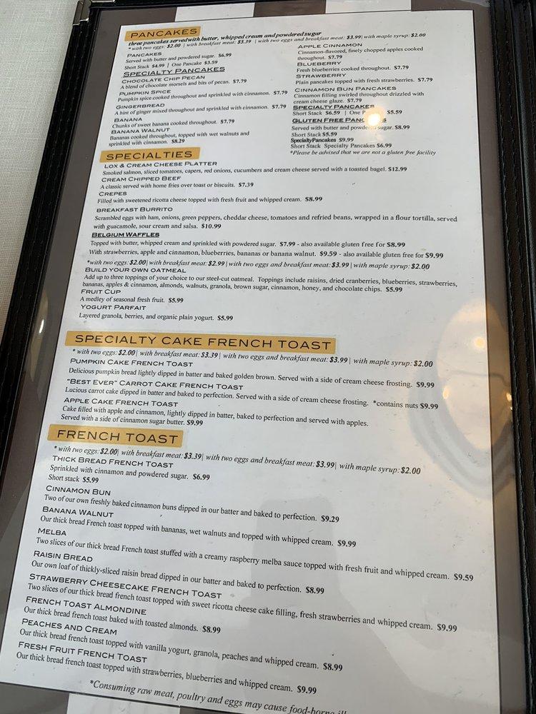 Menu at Nudy's Cafe Exton, Exton, 420 Lincoln Hwy