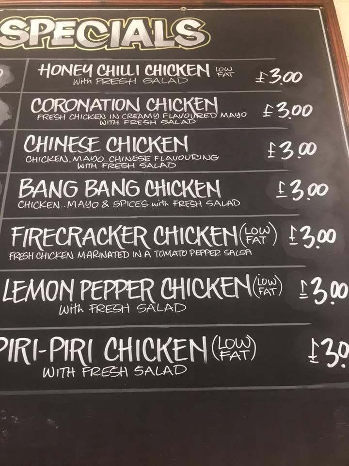 Menu at The Buttery Sandwich Bar Deli Ltd, Leigh