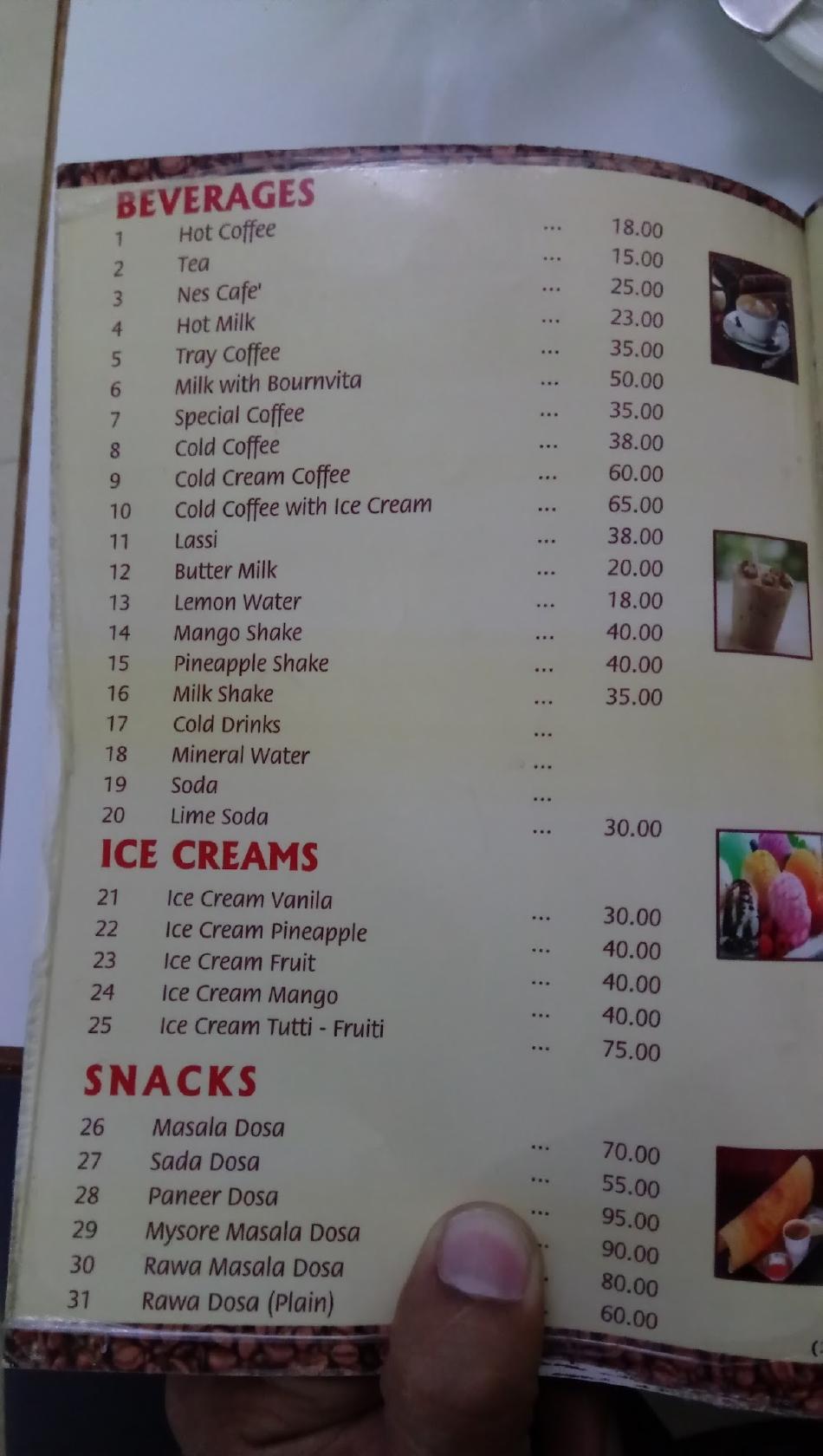 Menu at Indian Coffee House, Indore, LG 7