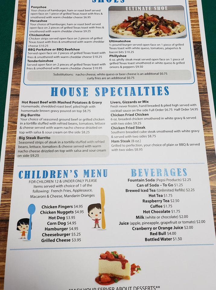Menu at Mr Bill's Bar & Grill, Quincy