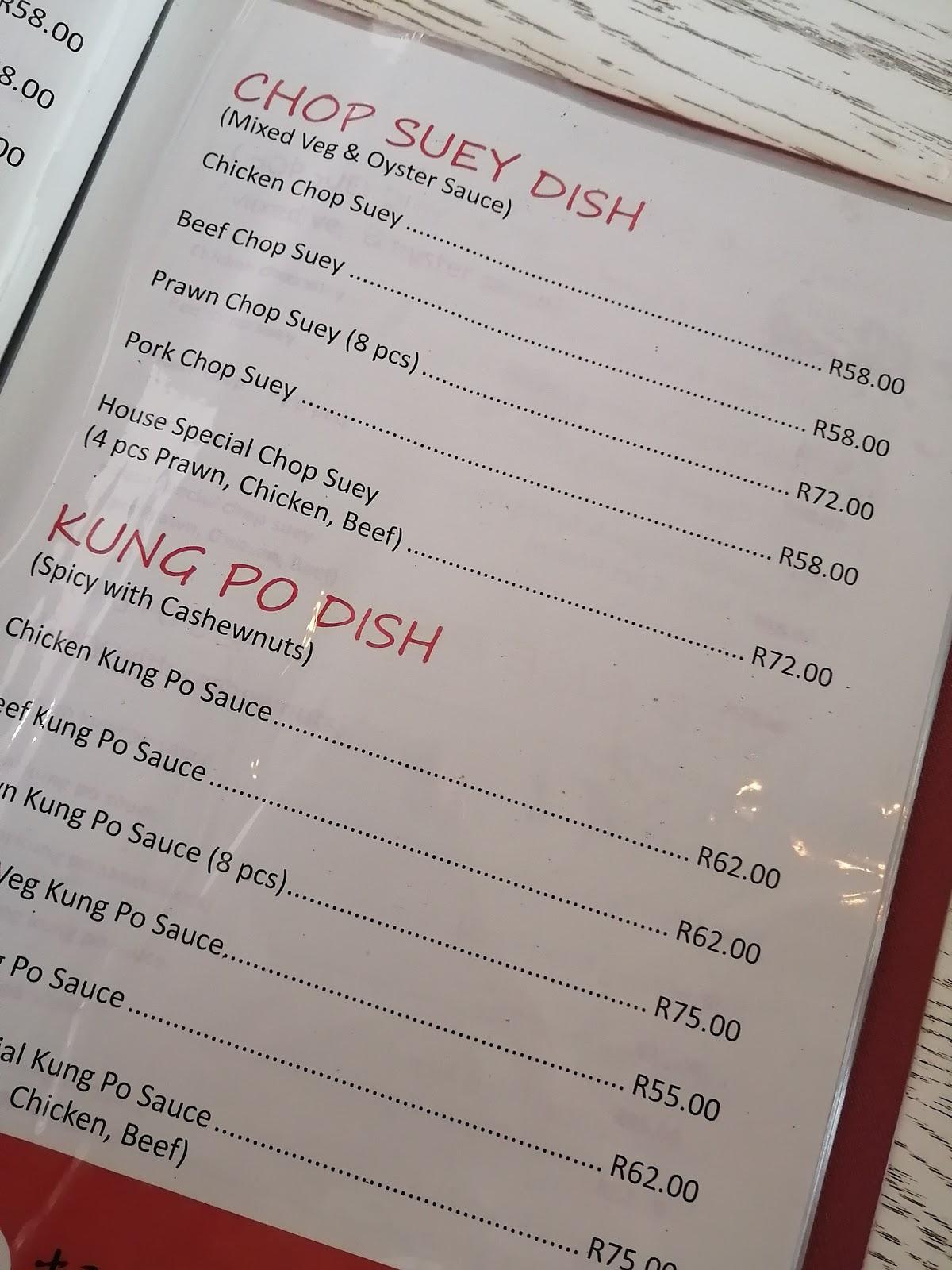 Menu at Dragon House Chinese Restaurant & Sushi Bar, Kimberley