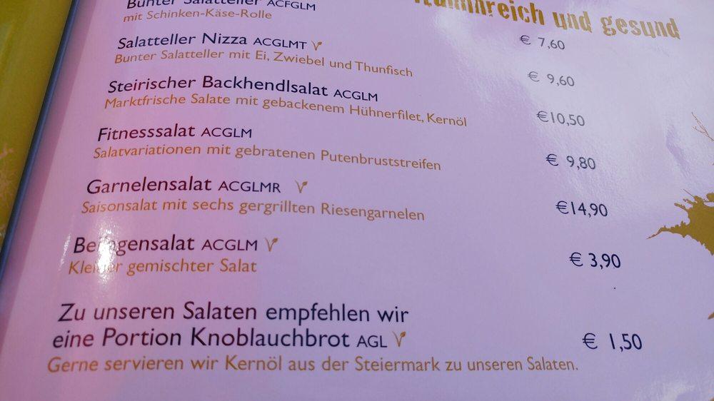 Speisekarte von BuchauHütte pizza, Sankt Johann im Pongau