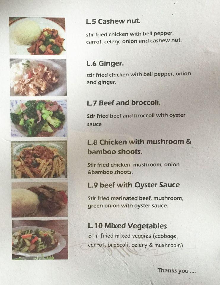 Menu at Thai Spice Restaurant and Lounge, Fort Walton Beach