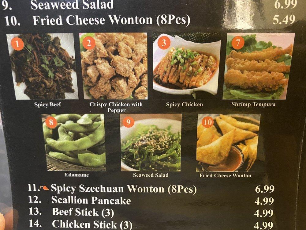 Menu at King Noodle And Bar, Killeen