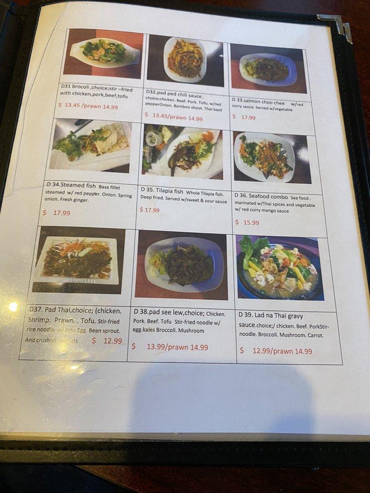 Menu at Coconut Thai Restaurant (Chilliwack), Chilliwack