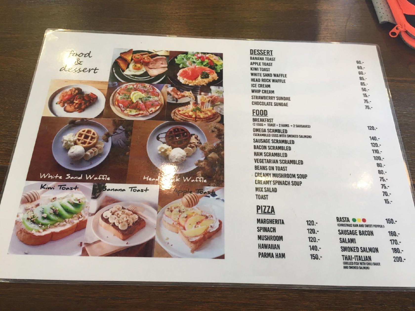 Menu at Gallery Drip Coffee Hua Hin cafe, Hua Hin