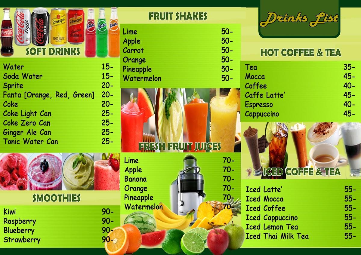 Menu at I Rice Restaurant, Hua Hin