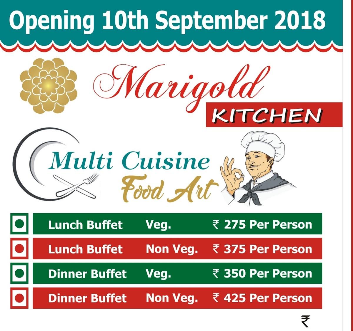 Marigold Kitchen New Delhi Restaurant Menu   R542 Marigold Kitchen Poster 