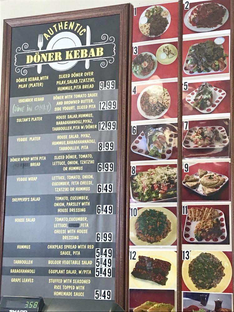 Menu at Turkish Market & Deli restaurant, Knoxville