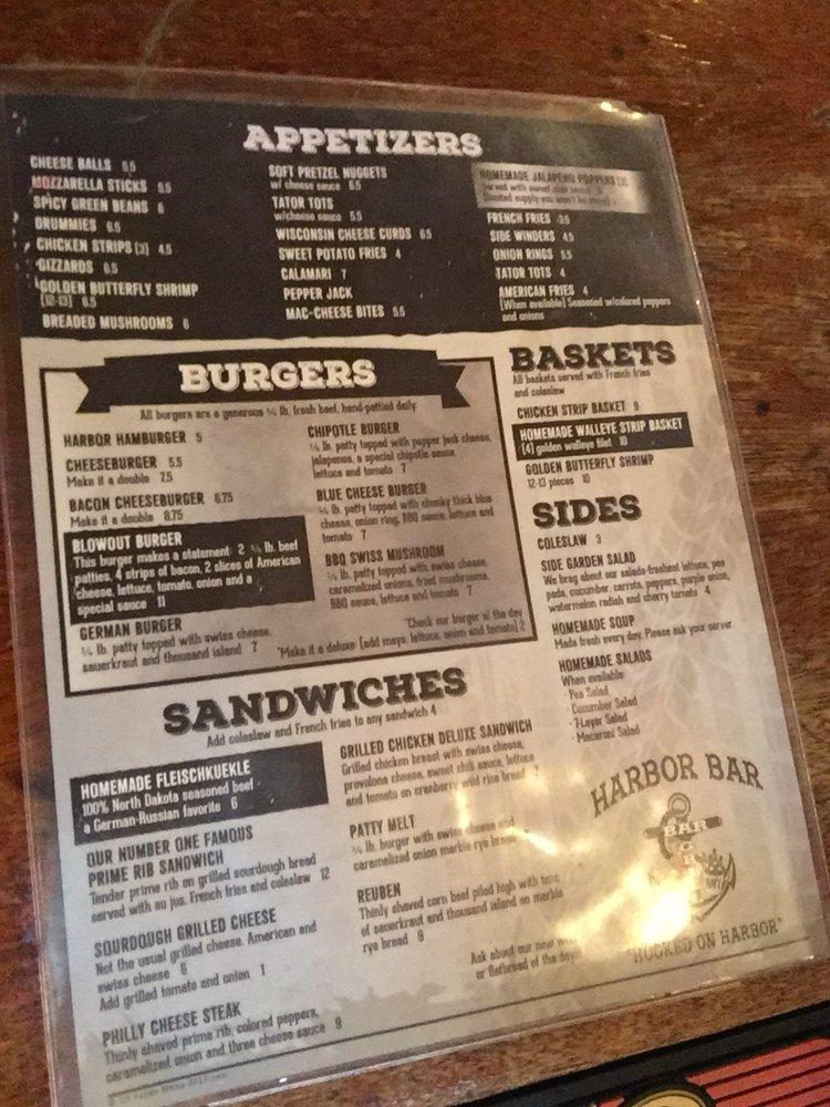 Menu at Harbor Bar, Coleharbor