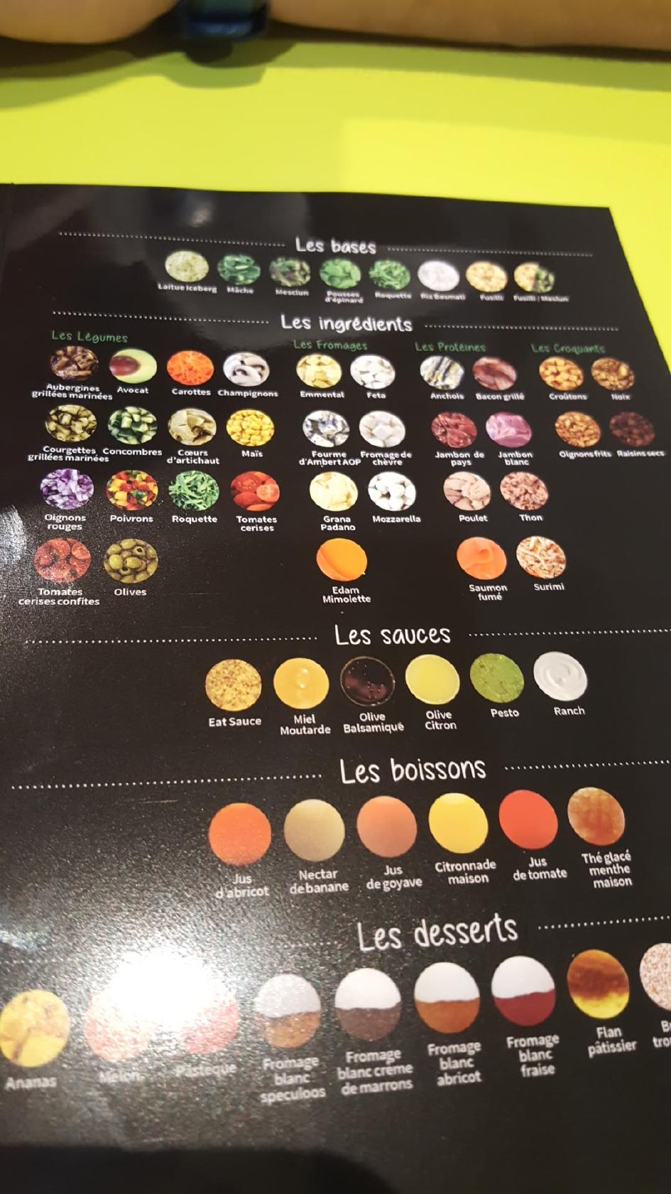 Menu at Eat Salad restaurant, Le Haillan
