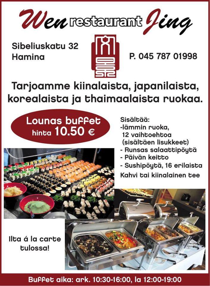 Wen Jing Restaurant Hamina, Hamina - Restaurant menu and reviews