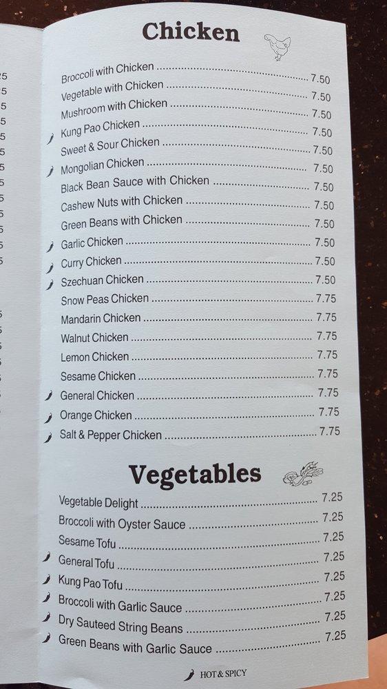 Menu at Fortune Chinese Food TakeOut restaurant, Sacramento, 12th Ave