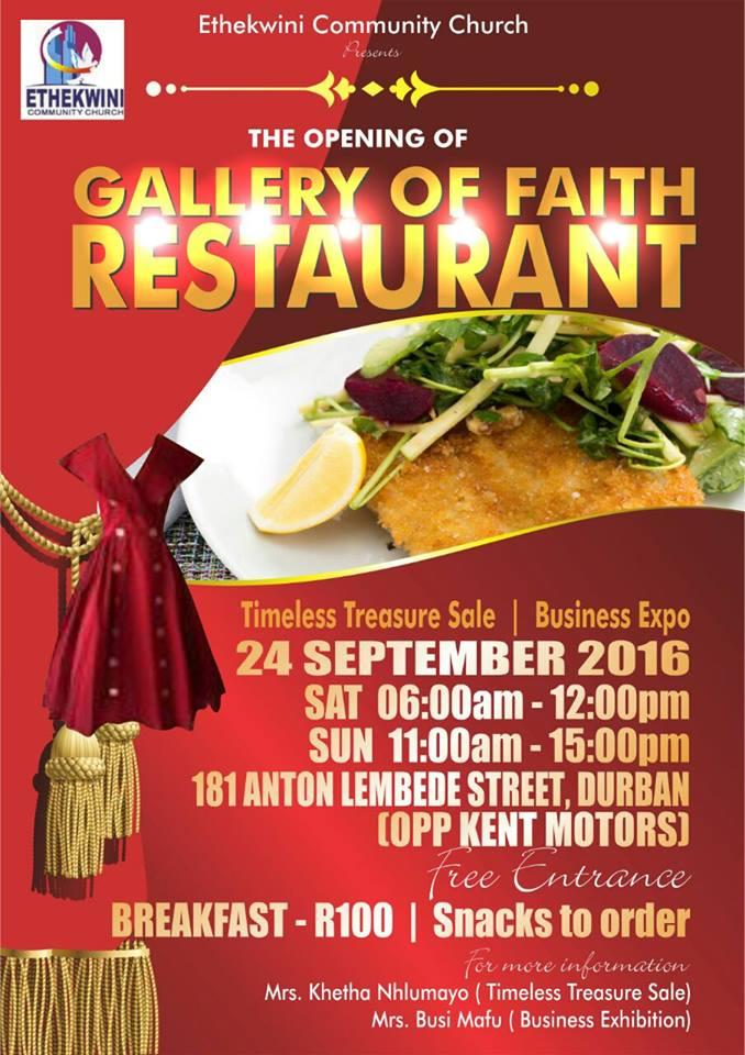 Gallery of Faith Restaurant, Durban