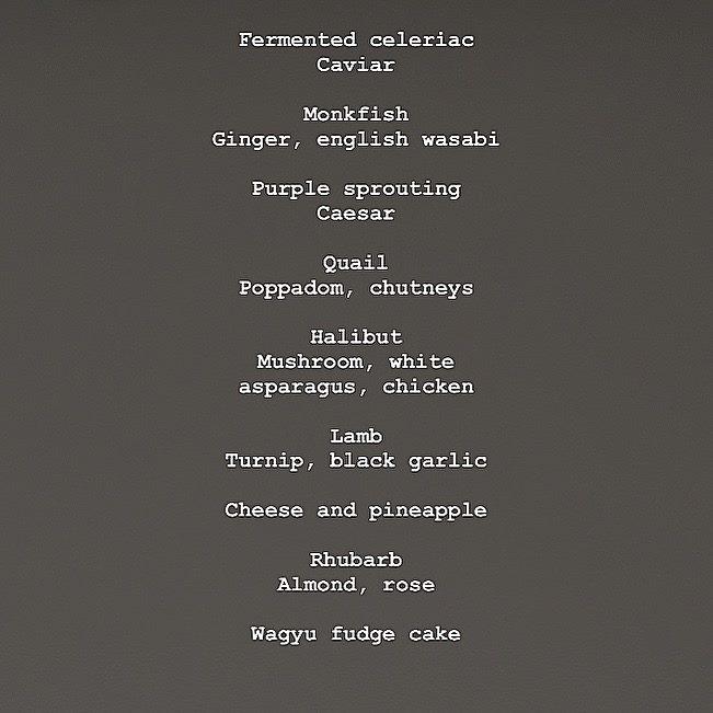 Menu at Larder restaurant, Lichfield