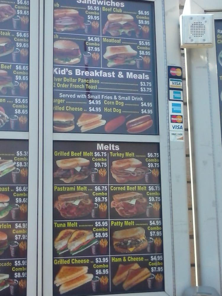 Time drive in deals menu