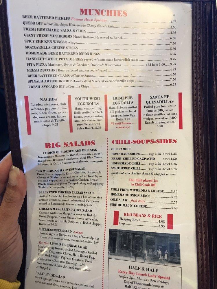 Menu at Sidetrack Bar and Grill, Ypsilanti