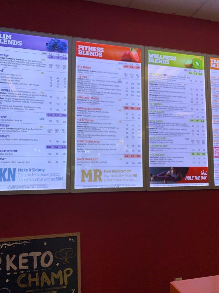 Menu at Smoothie King pub & bar, Miami Lakes, NW 79th Ct