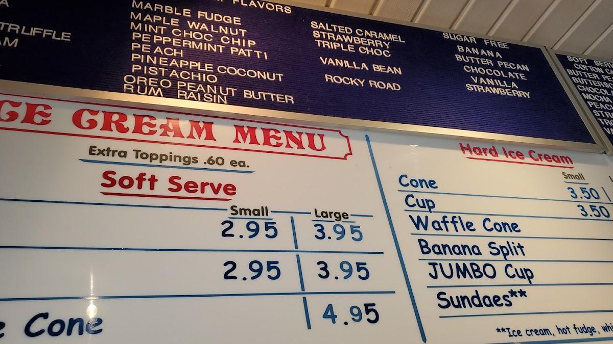 Menu at The Dairy Barn, Burgess