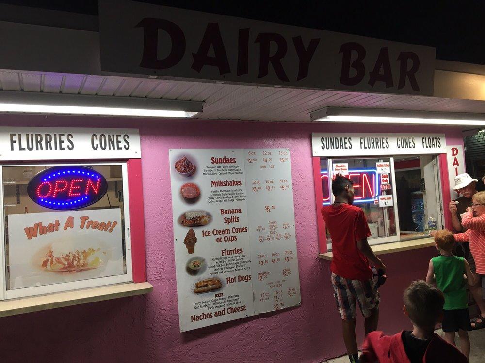 Menu at Dairy Bar, Port Orange