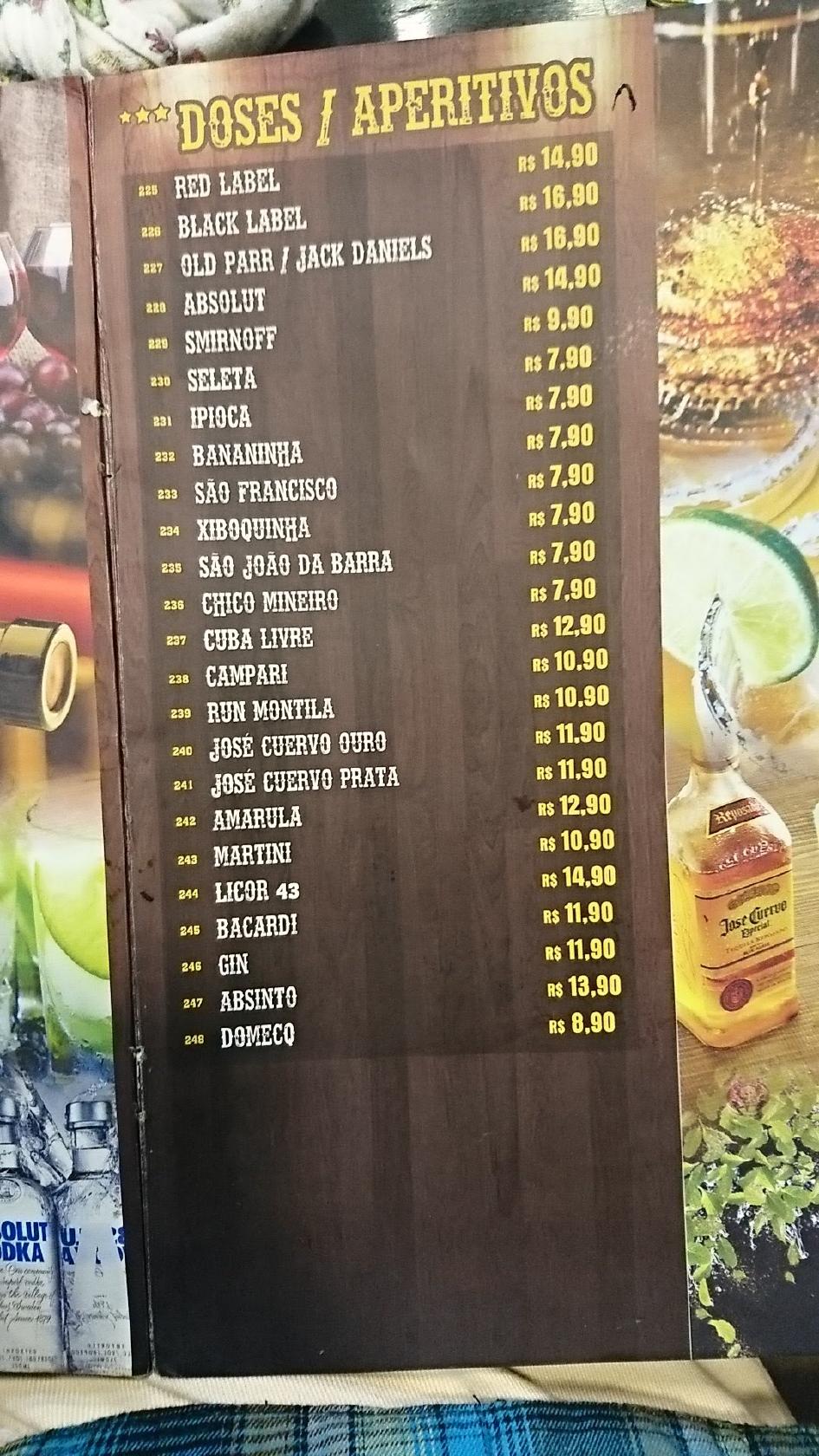 Menu Em Villa Butiquim Samambaia Sul Pub Bar Bras Lia