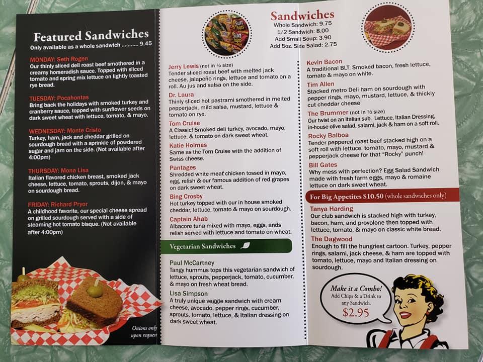 Menu at Bonnie's Best Cafe, Bakersfield, 21st St