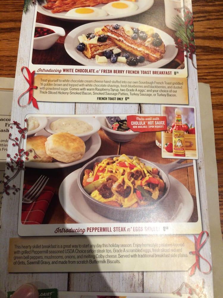 Menu at Cracker Barrel Old Country Store, Fishkill, 4 Merritt Blvd