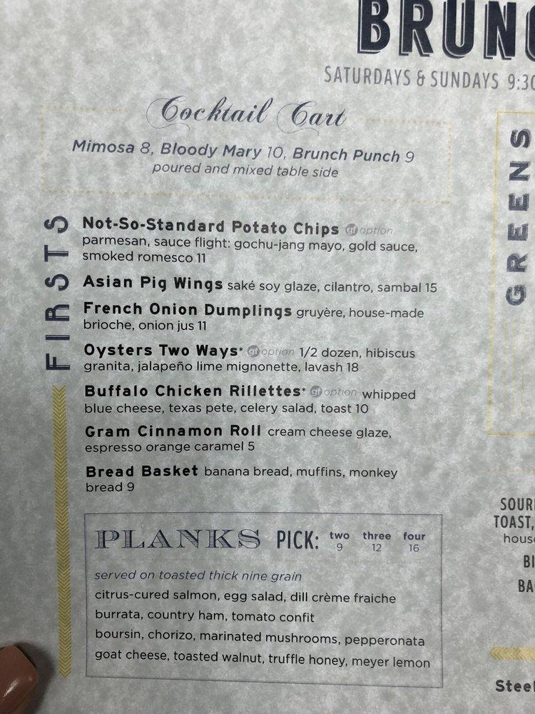 Menu at Gram & Dun pub & bar, Kansas City