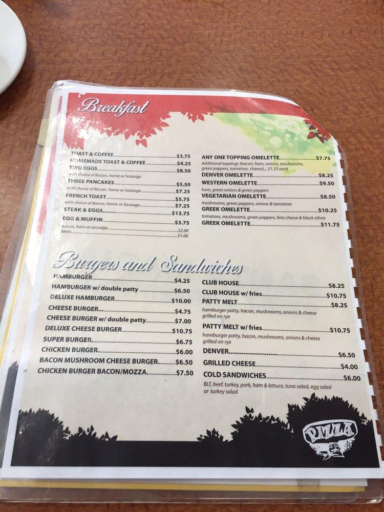 Menu at Santa Maria Pizza & Spaghetti House pizzeria, Thompson