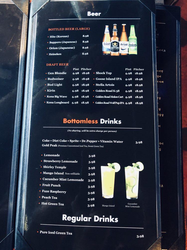 Menu at Gen Korean BBQ House, Aiea, 981005 Moanalua Rd 2211