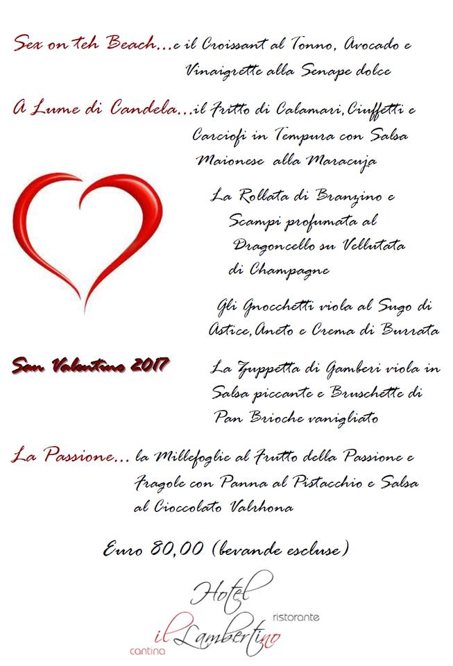 Menu di Hotel Lamberti 