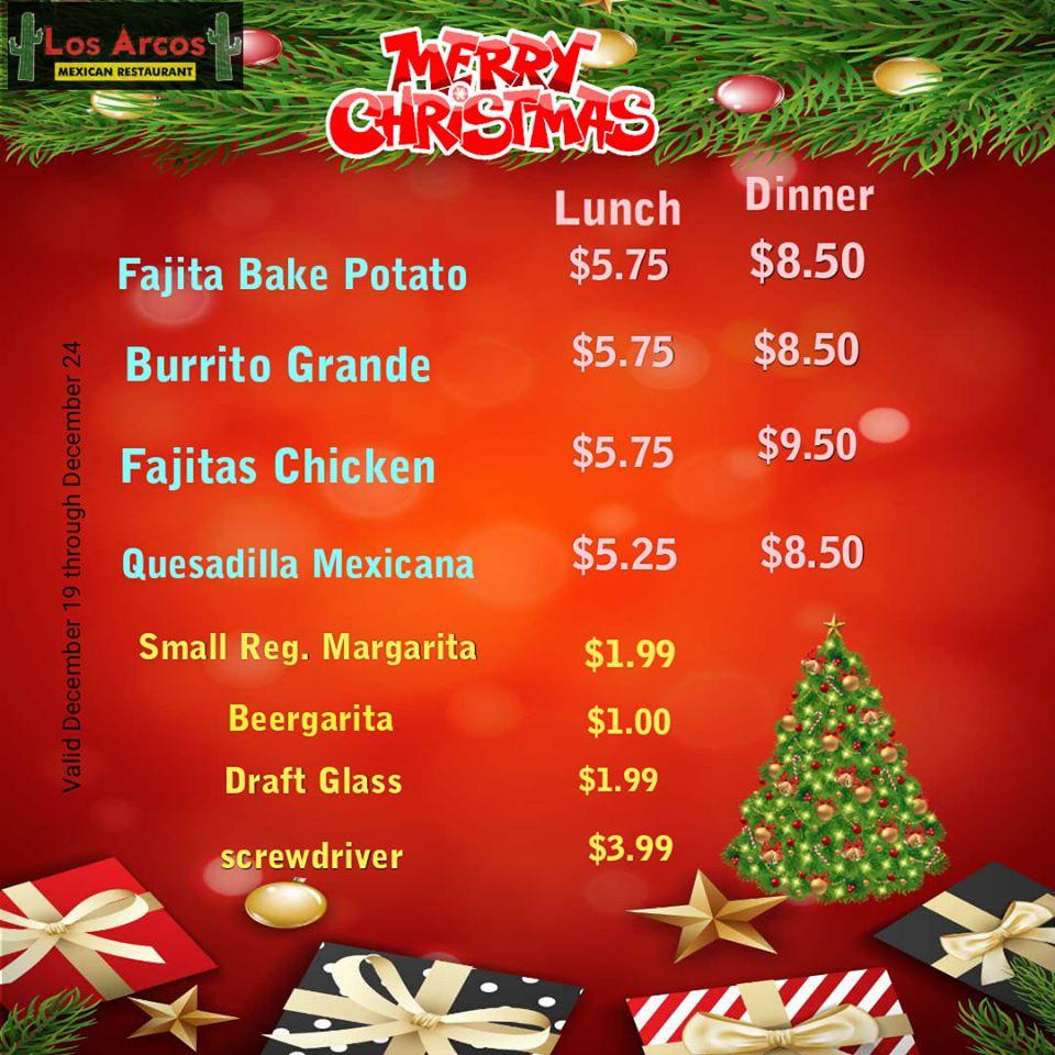 Menu At Los Arcos Restaurant Fort Payne